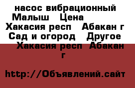 насос вибрационный Малыш › Цена ­ 1 000 - Хакасия респ., Абакан г. Сад и огород » Другое   . Хакасия респ.,Абакан г.